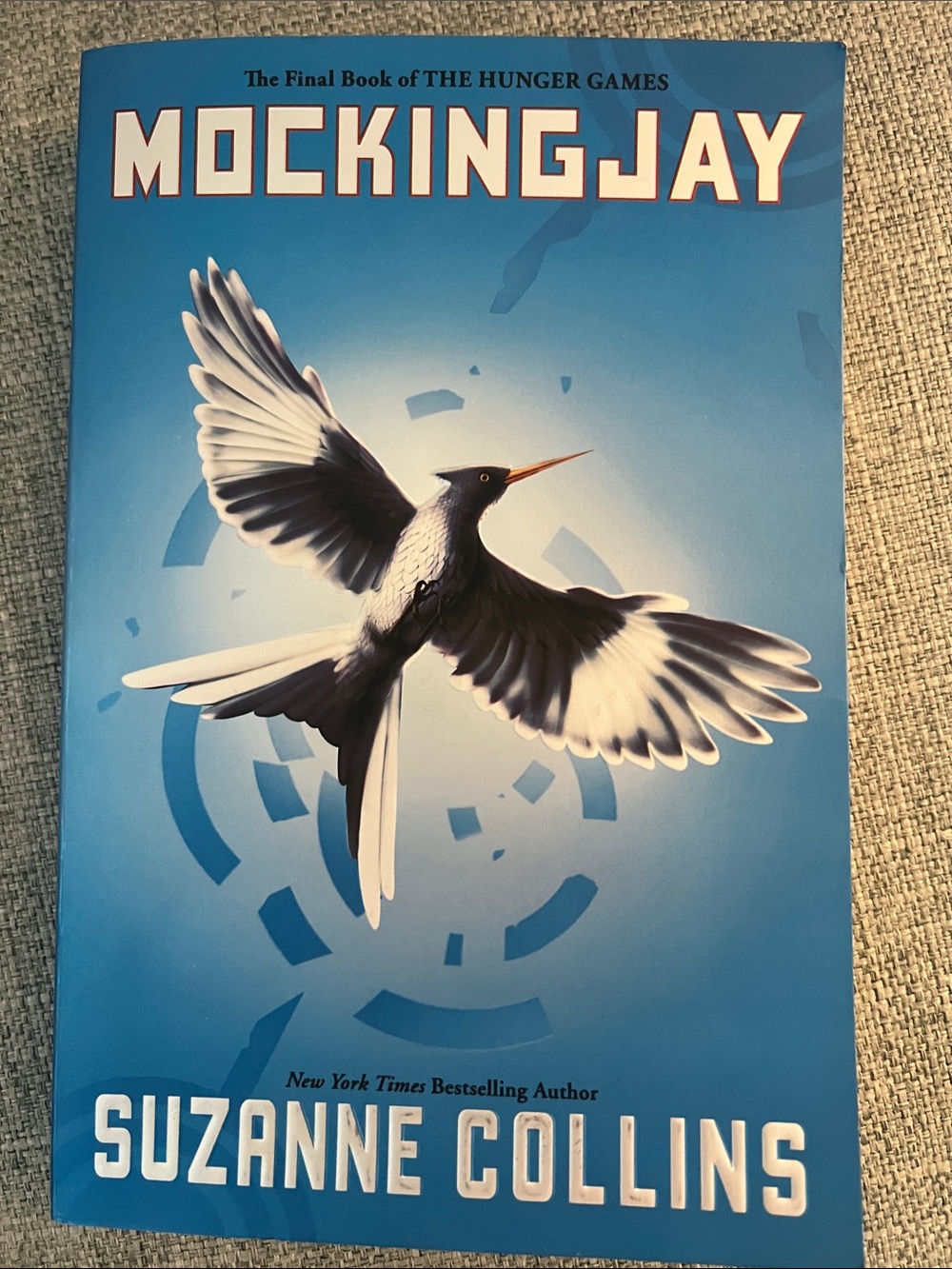 Scholastic Blue Paperback Back-Cover with White and Black Text